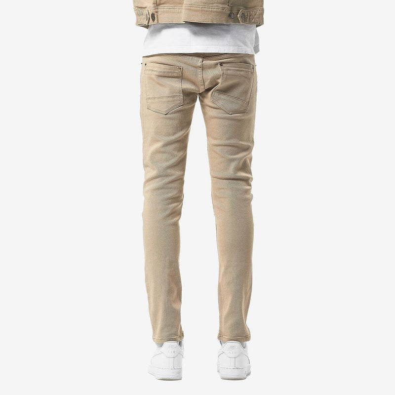 Copper Rivet Ripped Denim (Beige) 913211 - Fresh N Fitted Inc