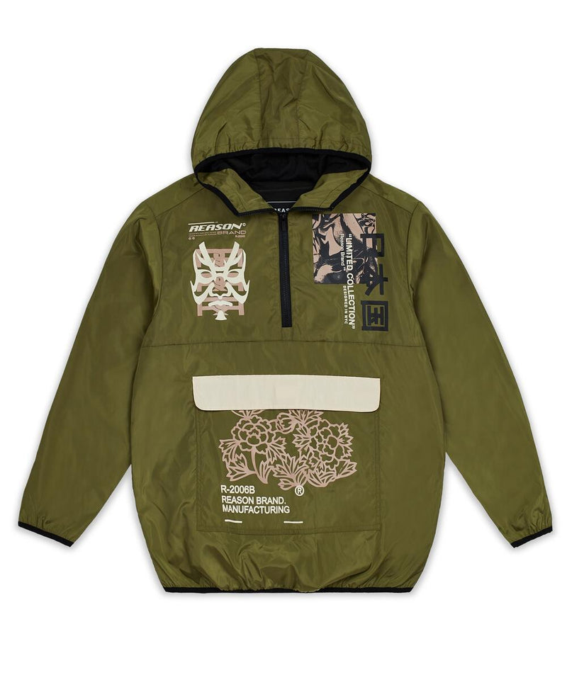 Reason 'Limited' Anorak Jacket (Olive) AK2-01 - Fresh N Fitted Inc