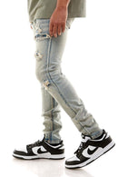KDNK Plaid Denim (Blue) KND4517 - FRESH N FITTED
