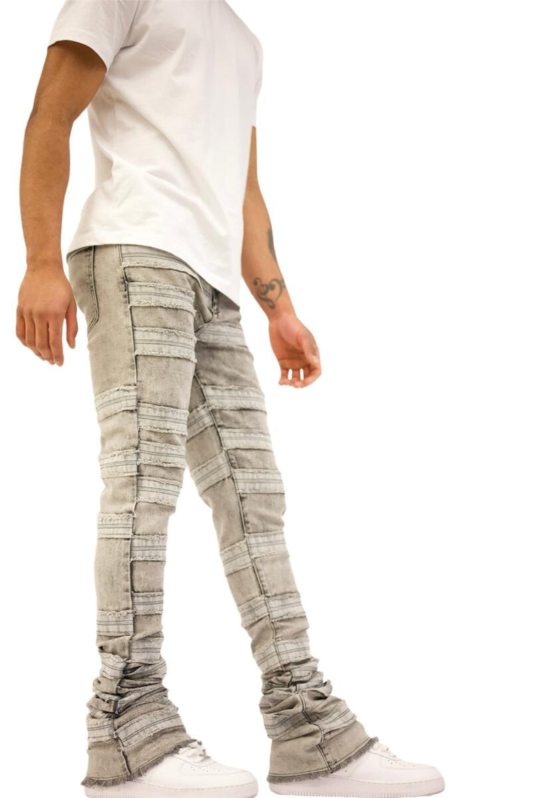 Doctrine 'Kill Joy' Super Stacked Denim (Steel Gray) DB0003-STK - Fresh N Fitted Inc