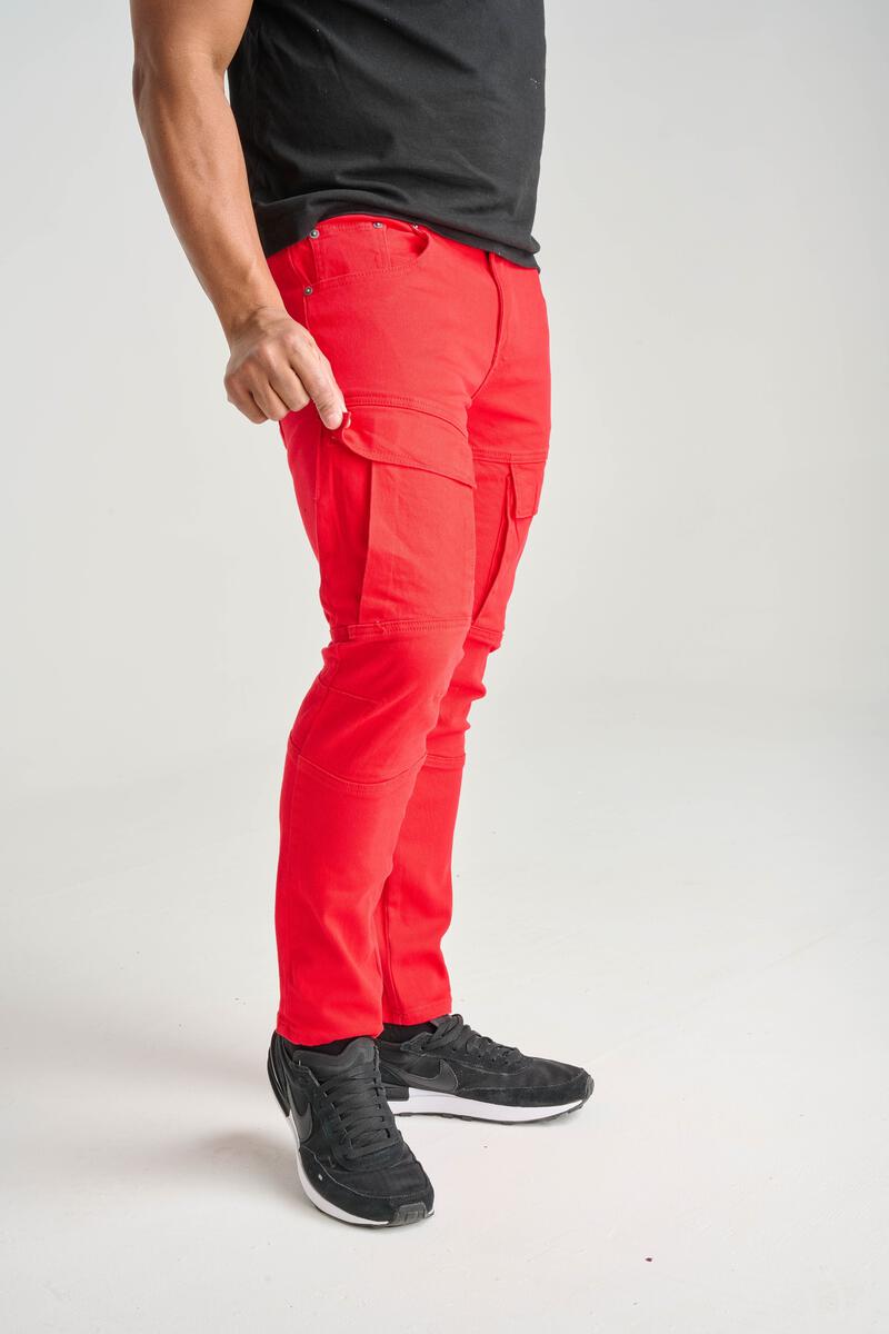 Spark 'Twill' Cargo Pants (Red) 22500