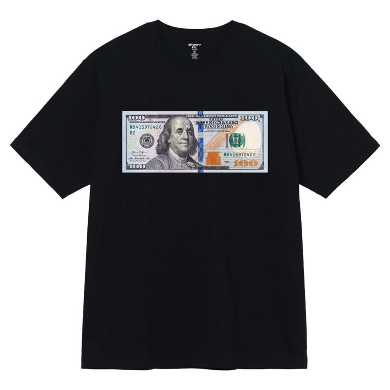 3Forty Inc. 'Hundred Dollor' T-Shirt (Black) 3718D - FRESH N FITTED