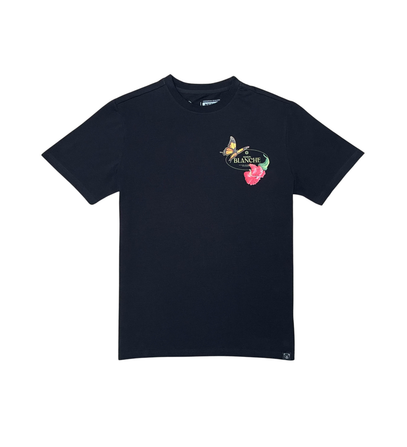 Civilized 'Butterfly Roses' T-Shirt (Black) CV5395 - Fresh N Fitted Inc