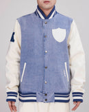 Las Vegas Raiders Varsity Denim Jacket - Fresh N Fitted Inc
