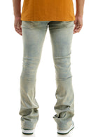 KDNK Raw Edge Skinny Flare Denim KND4602 (Blue) - FRESH N FITTED