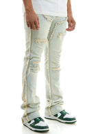 KDNK Carpenter Skinny Flare Denim KND4606 (Blue) - FRESH N FITTED