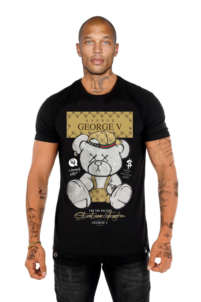 George V 'Culture' Tee (Black) GV2705 - FRESH N FITTED-2 INC