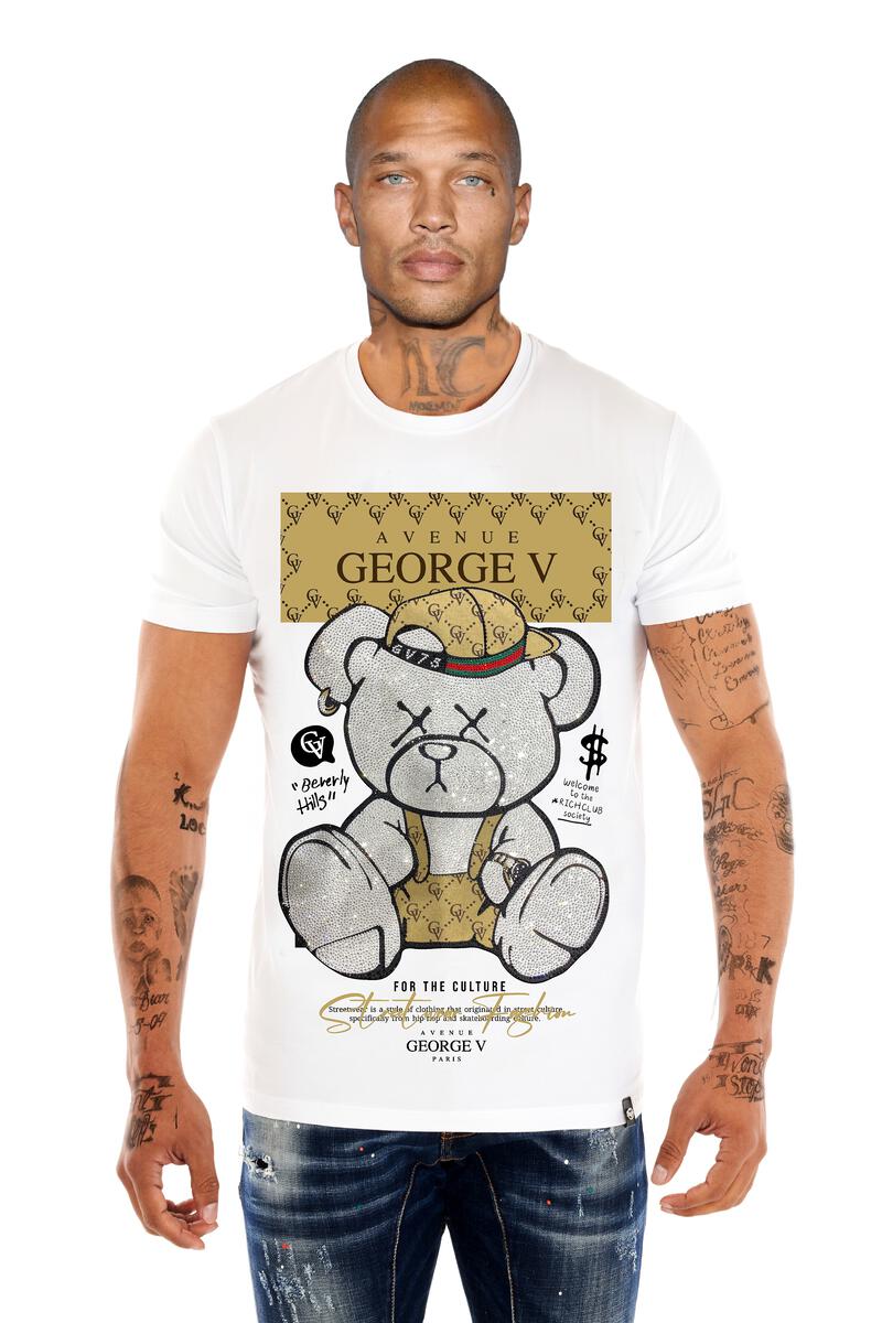 George V 'Culture' Tee (White) GV2705 - FRESH N FITTED-2 INC