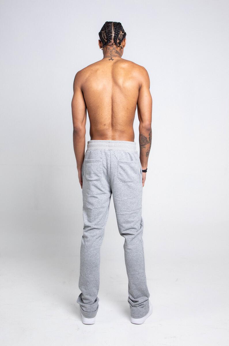 Armor Jeans Stacked Fleece Pants(Grey) - Fresh N Fitted Inc