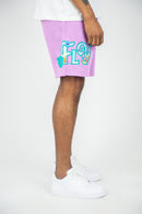 Rebel Minds 'Music Makes Me Fly' Fleece Shorts (Lt-Violet) 141-960 - FRESH N FITTED