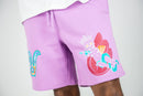 Rebel Minds 'Music Makes Me Fly' Fleece Shorts (Lt-Violet) 141-960 - FRESH N FITTED