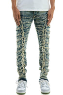 KDNK 'Ribcage' Skinny Denim (Blue) KND4626 - FRESH N FITTED