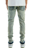 KDNK 'Ribcage' Skinny Denim (Blue) KND4626 - FRESH N FITTED