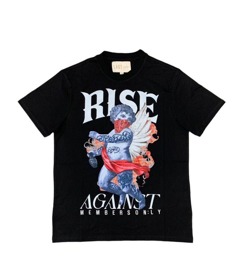 Last Project 'Rise' Over Sized T-Shirt (Black) T106RS - Fresh N Fitted Inc 2