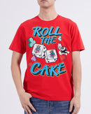 Wedding Cake 'Roll The Cake' T-Shirt (Red) WC1970886 - FRESH N FITTED