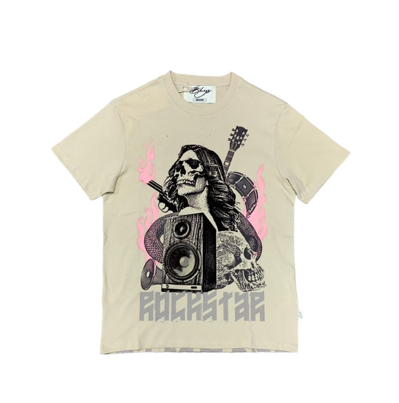 BKYS 'Rock Star' Over Sized T-Shirt (Almond) T1014