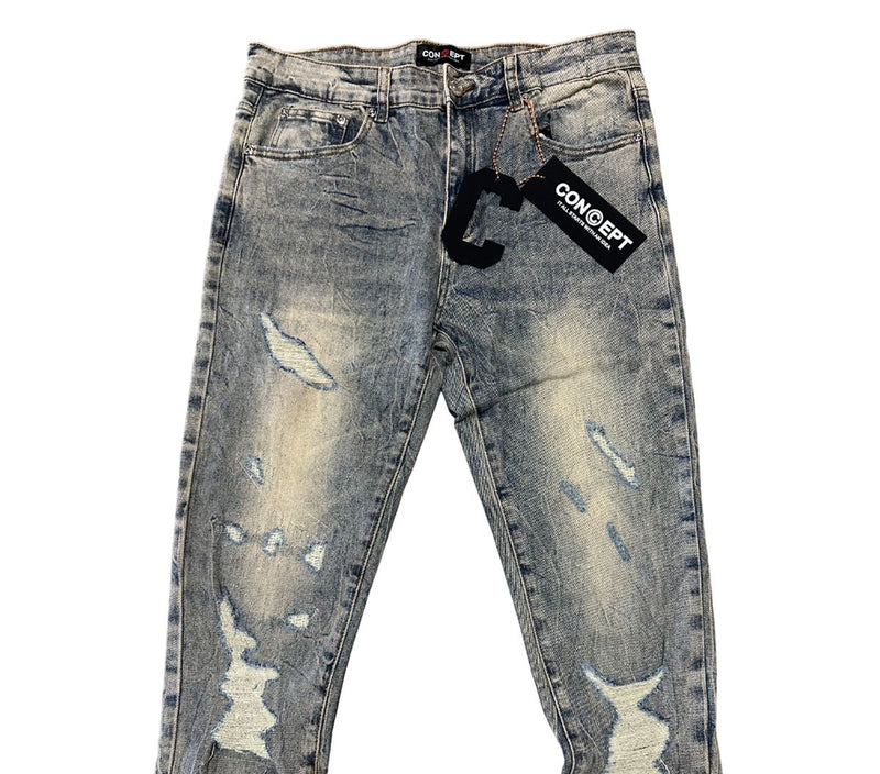 Concept LA 'Duke' Skinny Jeans (Dirt Wash) J-010