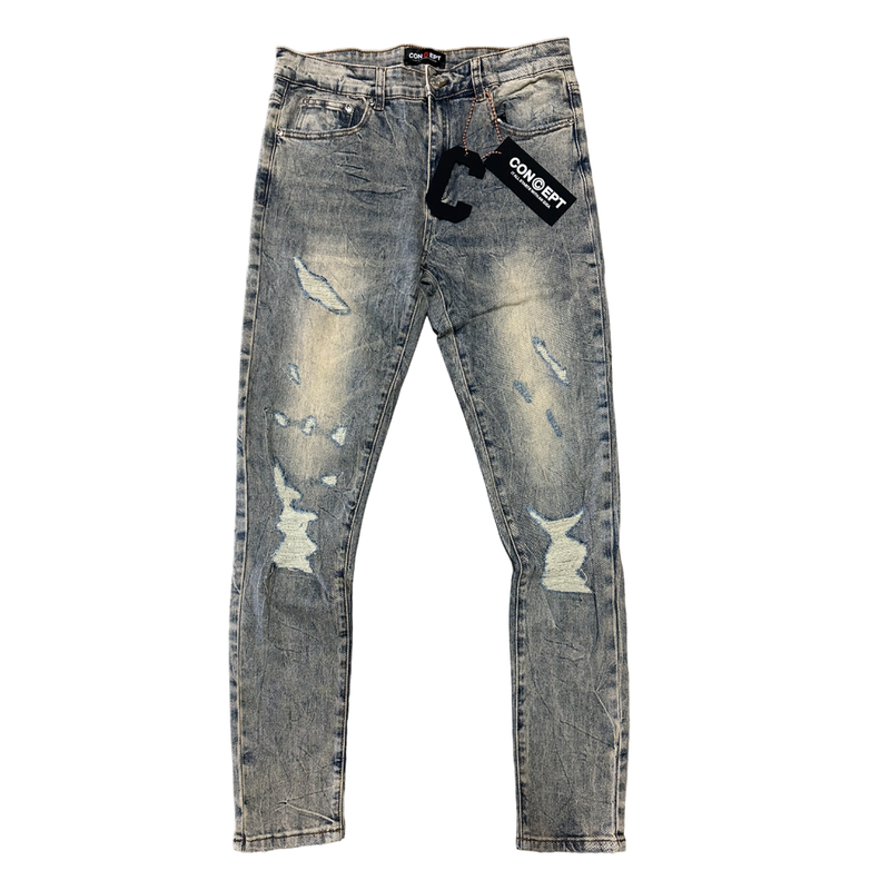 Concept LA 'Duke' Skinny Jeans (Dirt Wash) J-010