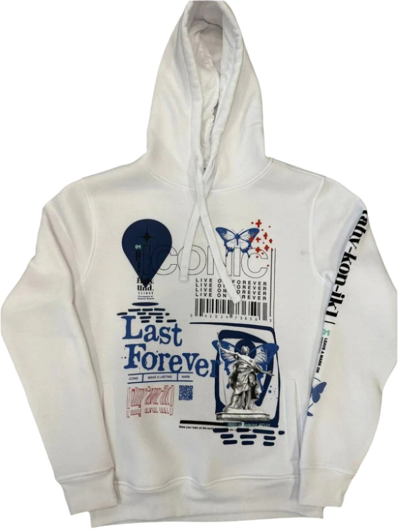 Highly Undrtd 'Iconic' Hoodie (White) UF4664