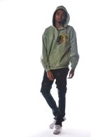 DISSORDER 'Spirit' Zip Up Hoodie (Sage) GN4107-SAG - FRESH N FITTED