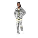 Smoke Rise 'Dystopia' Denim Jacket (Eris Grey) JJ25146 - FRESH N FITTED