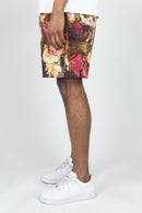 Rebel Minds 'Rose Skull' Tapestry Shorts (Black) 151-932 - FRESH N FITTED