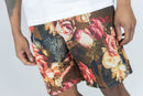 Rebel Minds 'Rose Skull' Tapestry Shorts (Black) 151-932 - FRESH N FITTED