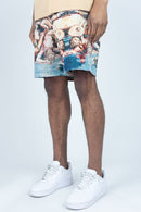 Rebel Minds 'Empire' Tapestry Shorts (Multi) 151-931 - FRESH N FITTED