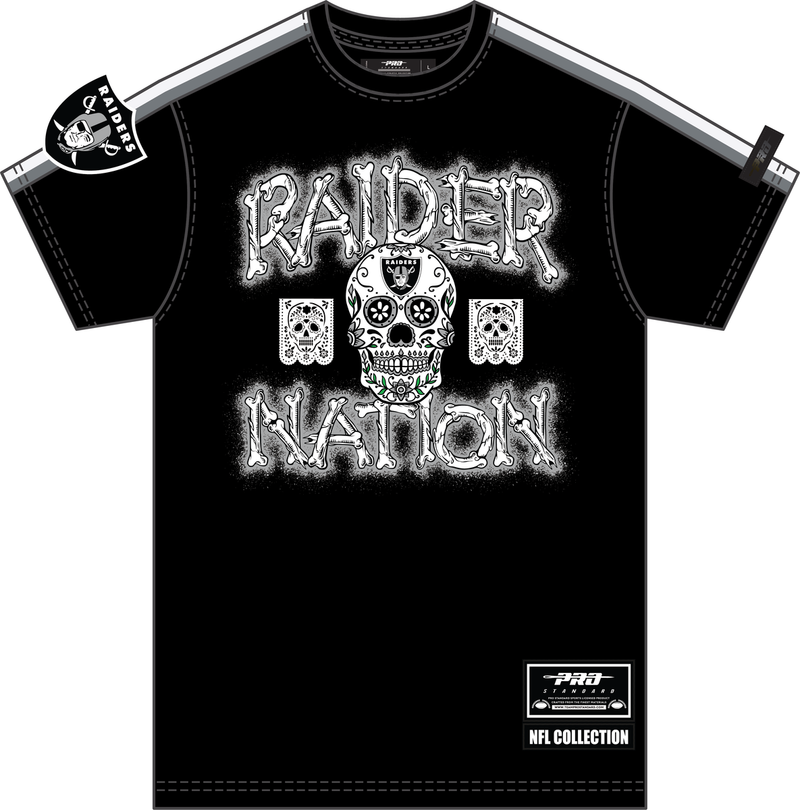 Pro Standard Las Vegas Raiders 'Raiders Bones' T-Shirt (BGY) FOR1411298