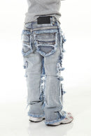 Stylo Kids Stacked Flare Denim (Lt. Blue) 7PKT-003 - FRESH N FITTED