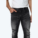 Smoke Rise 'All Rhinestone' Stacked Flare Denim (Hematite Black) JP25536 - FRESH N FITTED