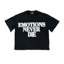 Mixed Emotion 'End' S/S Rhinestone Shirt (Black)