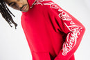 Rebel Minds 'Blessed' Fleece Hoodie (Red) 152-311 - FRESH N FITTED