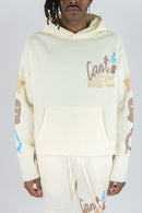 Rebel Minds 'Can't Be' Fleece Cropped Hoodie (Cream) 152-317 - FRESH N FITTED