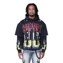 Smoke Rise 'Unbreakable' Cropped Hoodie (Graphite) FO25617