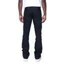 Smoke Rise 'Vintage Wash Clean' Stacked Flare Denim (Jet Black) JP25620 - FRESH N FITTED