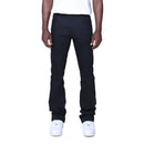 Smoke Rise 'Vintage Wash Clean' Stacked Flare Denim (Jet Black) JP25620 - FRESH N FITTED