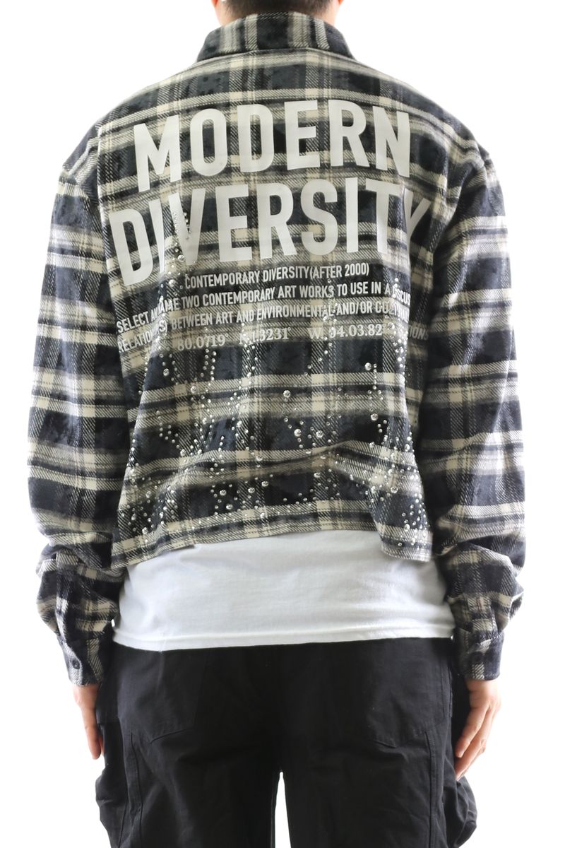 Kleep Mens Cropped Long Sleeve Heavy Flannel Shircket (Black) KW-5320 - FRESH N FITTED