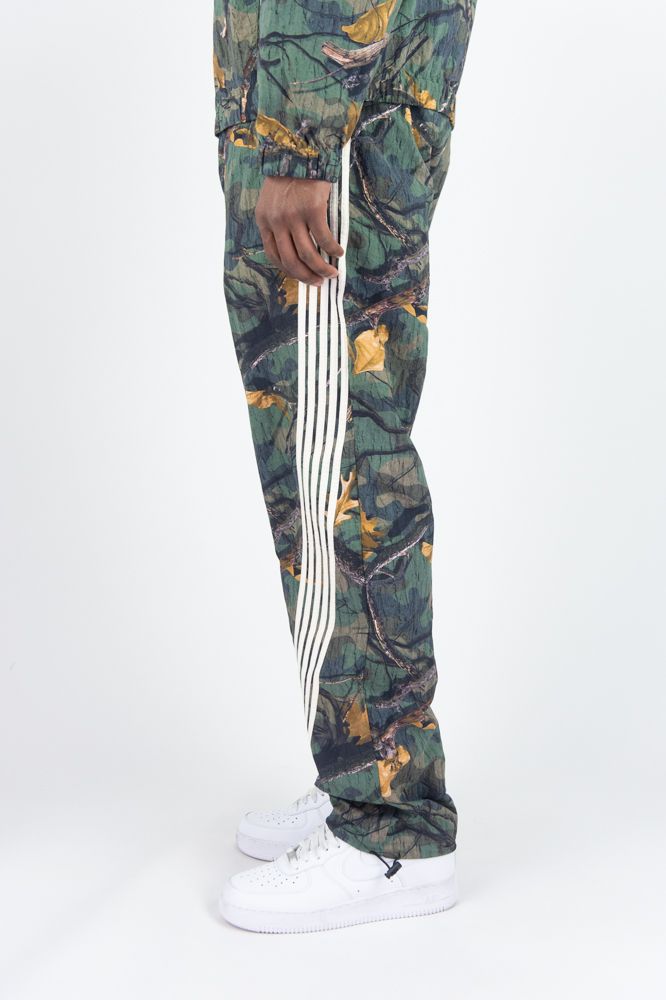 Rebel Minds 'Bent Stripes' Nylon Sweatpants (Camo) 100-492