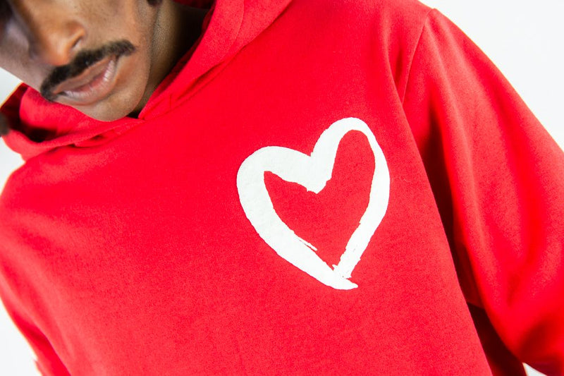 Rebel Minds 'Heartless' Hoodie (Red) 152-321 - FRESH N FITTED