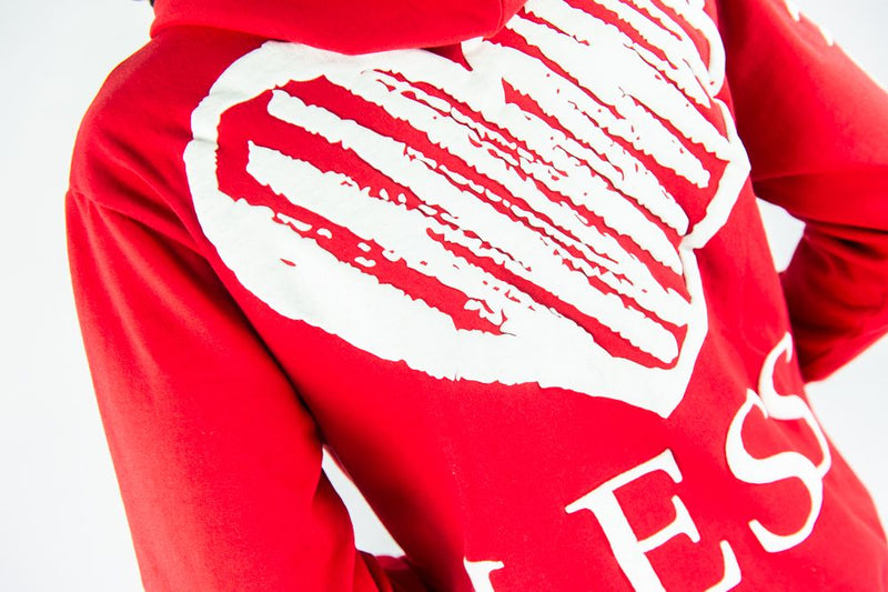 Rebel Minds 'Heartless' Hoodie (Red) 152-321 - FRESH N FITTED