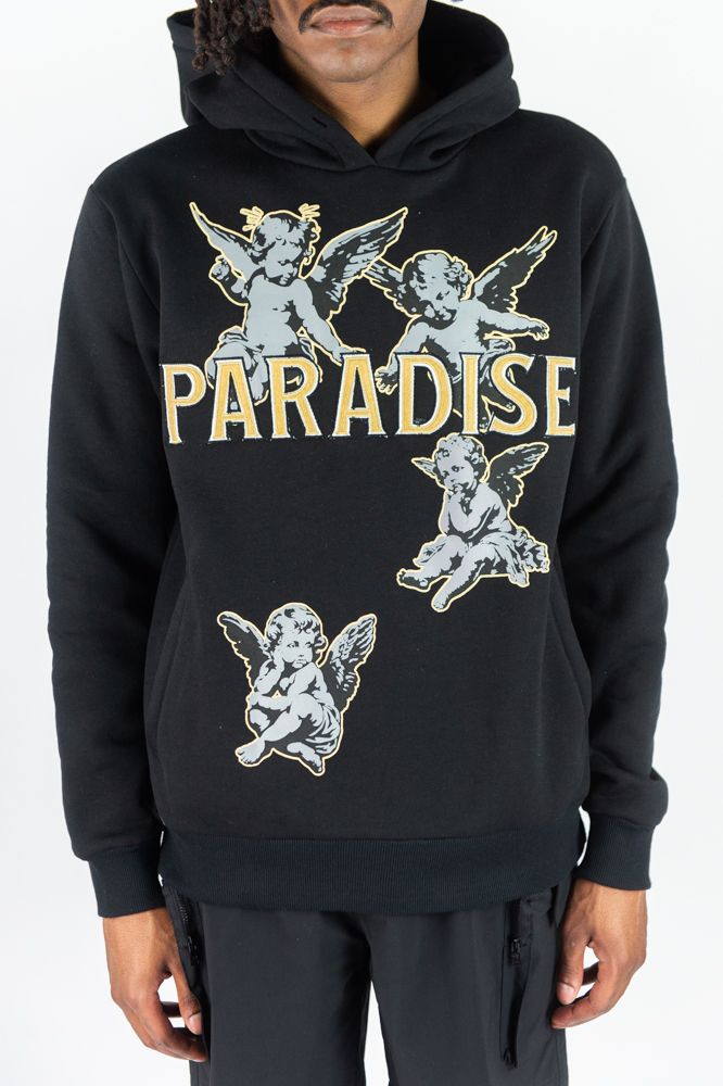Rebel Minds 'Paradise' Hoodie (Black) 152-333 - FRESH N FITTED