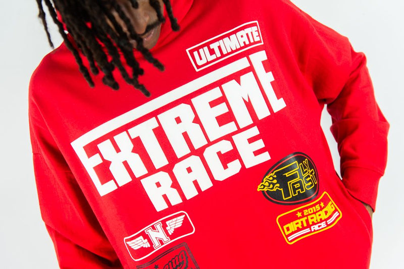 Rebel Minds 'Extreme Race' Hoodie (Red) 152-344 - FRESH N FITTED
