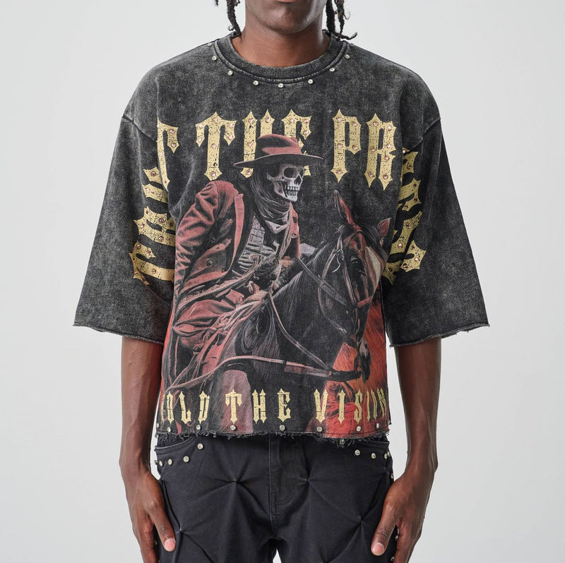 TAKER 'Trust the Process' Cropped T-Shirt (Black) T5201 - FRESH N FITTED