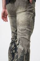 Waimea 'Cupid' Stacked Rhinestone Denim (Ant. Grey) M8567D - FRESH N FITTED