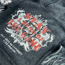 Elite Denim Kids 'Saints' Rhinestone Pearls Hoodie (Washed Black) 4313-JR - FRESH N FITTED