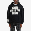 VOYAGE STUDIO 'God Bless The Real' Cropped Hoodie (Black) 53J13 - FRESH N FITTED