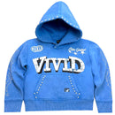Elite Denim Kids 'Vivid' Rhinestone Pearls Hoodie (Blue) 4318-JR - FRESH N FITTED