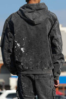 First Row 'Stud Logo' Hood Jacket (Black) FRJ2131A - FRESH N FITTED