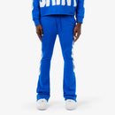 Copper Rivet Flame Stacked Sweat Pants (Royal Blue) 511536
